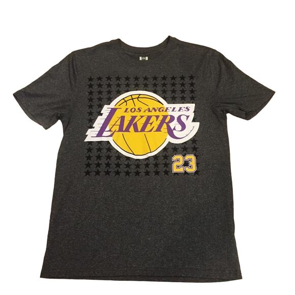 NBA Los Angeles LA Lakers Men's SM Lebron James 23 Team Graphic T-shirt - Picture 1 of 3
